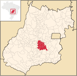 Région métropolitaine de Goiânia - Carte