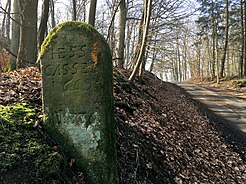 Grenssteen van Hessen-Kassel bij de Rimberg