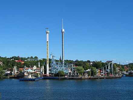 Gröna Lund seen from the water