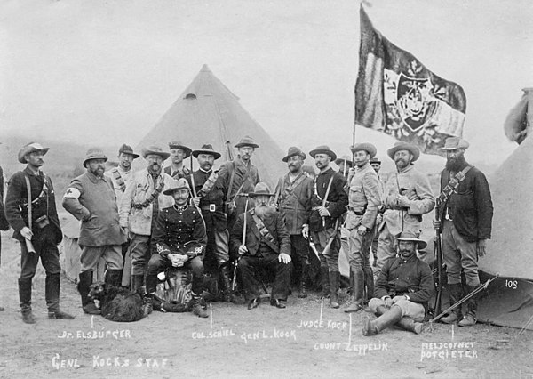 General Kock, his staff, and officers of the German Corps on the eve of the Battle