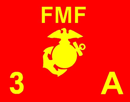 Guidon for Alpha company, 1st Battalion, 3rd Marines