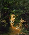 ギュスターヴ・クールベ『浴女たち』1853年。油彩、キャンバス、227 × 193cm。ファーブル美術館[178]。
