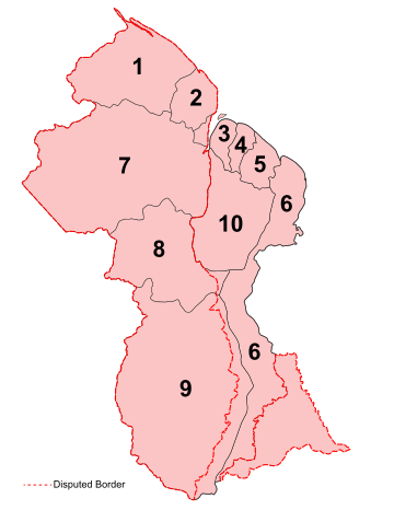 Organización territorial de Guyana