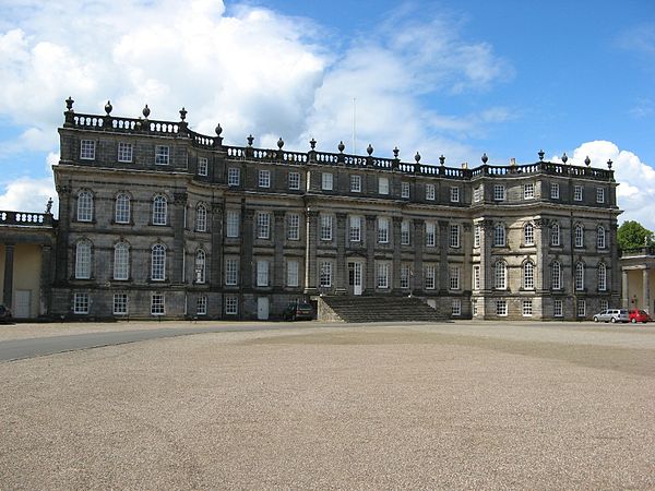 Entrance front of Hopetoun House, designed by William Adam and modified by the Adam Brothers