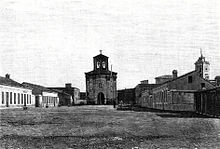 Church of la Purisima Concepcion on the island of Isabel II (Chafarinas) in 1893. Iglesia de la Purisima Concepcion (Chafarinas) en 1893.jpg