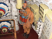 Russian submarine-escape suit including an escape rebreather. Immersion Suite.JPG