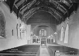 Interior Clunbury church