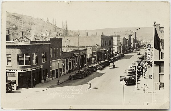 Intersection of Canyon and Main Street, ca. 1938