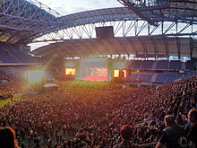 Iron Maiden in Poland in 2014 during Maiden England World Tour