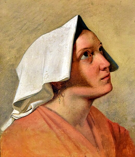 File:Italian Woman. Study, made 1830-1840, by August Riedel. Nationalmuseum, Stockholm, Sweden.jpg