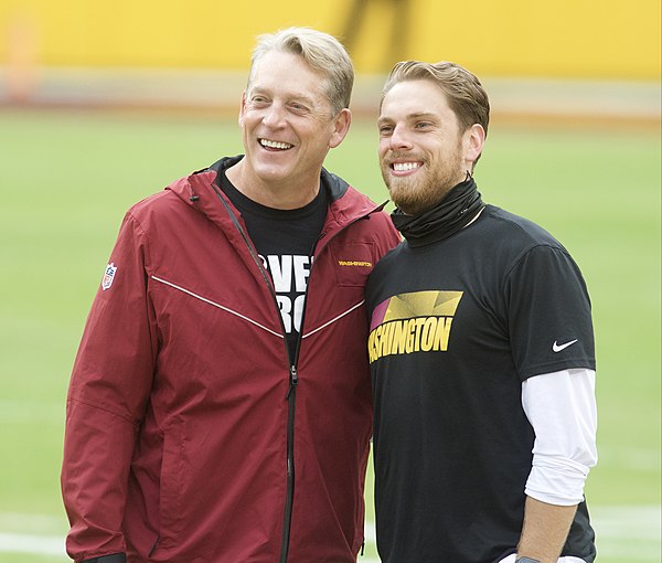 Del Rio with his son Luke, 2020