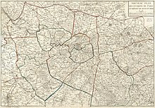 1811 (Jacques Esnauts, Nouveau plan des environs de Paris et Département de Seine et Oise)