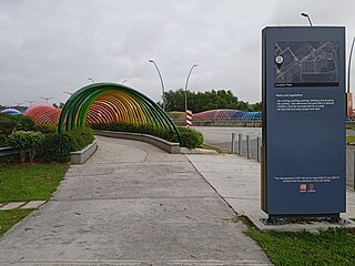 <span class="mw-page-title-main">Elmina Rainbow Bridge</span> Pedestrian footbridge in Shah Alam, Selangor, Malaysia