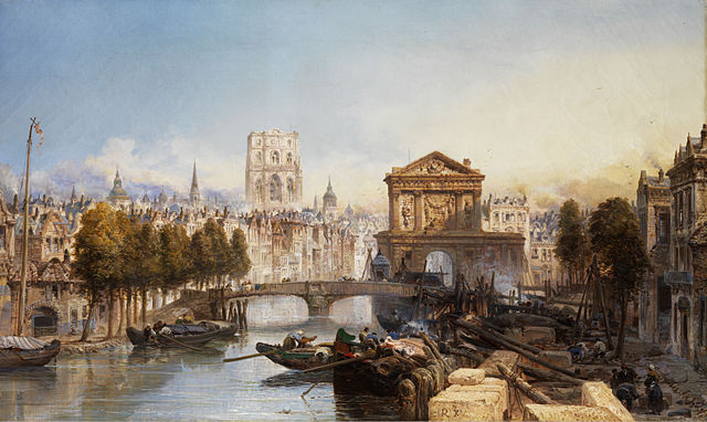 A painting of Rotterdam in 1895