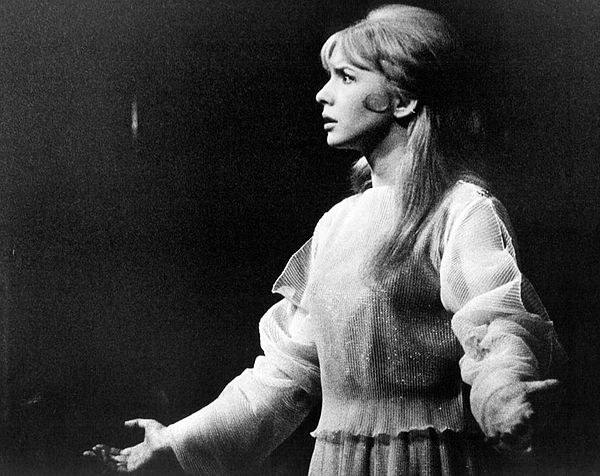 Asher as Juliet when the Bristol Old Vic made a US tour in 1967