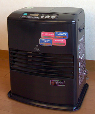 <span class="mw-page-title-main">Kerosene heater</span> Typically a portable, unvented, kerosene-fueled, space heating device