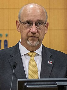 Jeff Longwell, Mayor of Wichita, Reads Proclamation for Wichita Navy Week (4) (cropped).jpg