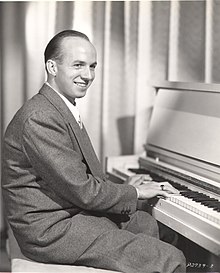 Jimmy Van Heusen playing the piano