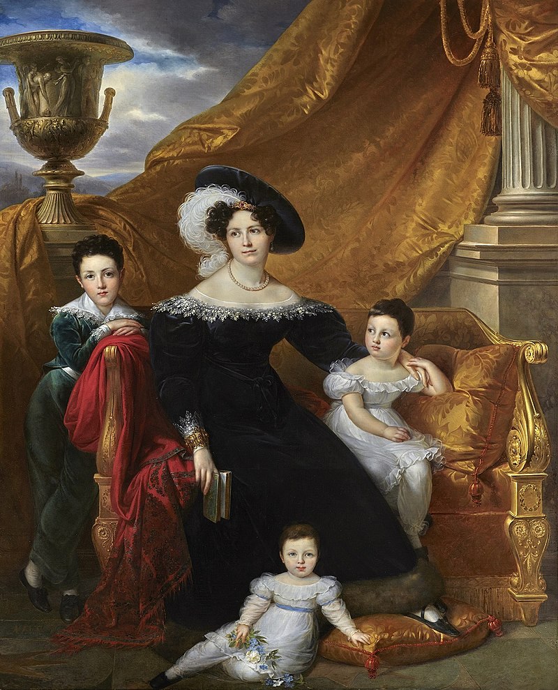 KINSON Portrait of Céline Chagot de Fays, Marchioness Amelot de Chaillou, with her Children.jpg