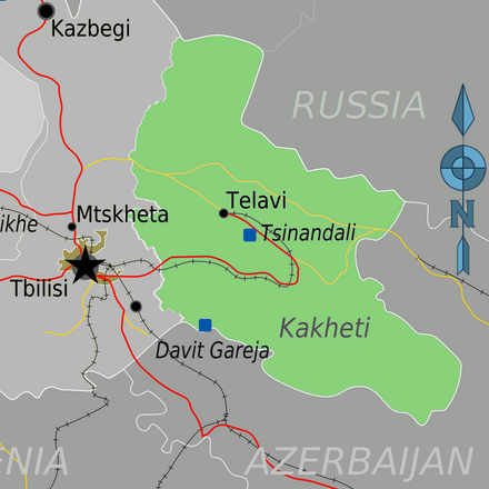 Kakheti within Georgia