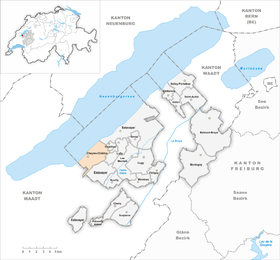 Karte von Cheyres-Châbles
