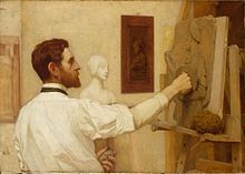 Saint-Gaudens working in his studio, by Kenyon Cox Kenyon Cox - Portrait of Augustus Saint-Gaudens.jpg