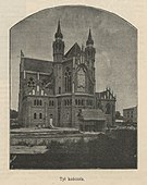 Fotografia tylnej fasady świątyni z „Tygodnika Ilustrowanego” z 1898