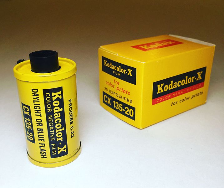 File:Kodacolor-X 35mm Film Cassette & Box.jpg