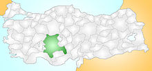 Konya Turcja prowincje locator.jpg