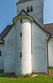 English: Northern sacristy with spiral stairs Deutsch: Nördlicher Sakristeianbau mit Wendeltreppe