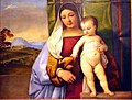 Titian, "Gipsy Madonna", original from the "Kunsthistorisches Museum", Vienna (Austria)