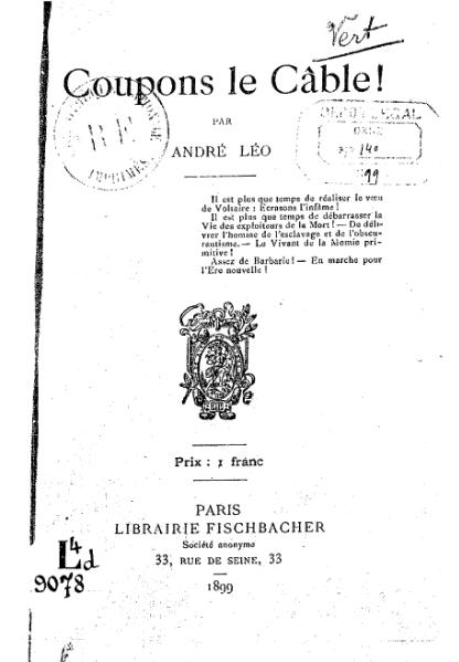 Fichier:Léo - Coupons le Câble !, 1899.djvu