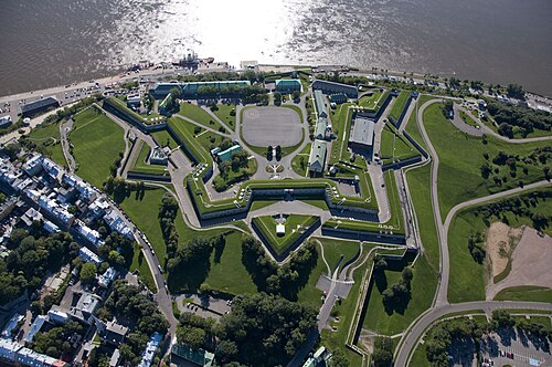 The Citadelle of Quebec is a National Historic Site of Canada,[1] and also forms part of the Fortifications of Québec National Historic Site of Canada.[1]  The fortress is located within the "Historic District of Old Québec", which was designated a World Heritage Site in 1985.[2]