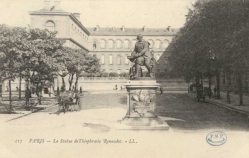 File:La statue de Théophraste Renaudot - Paris CIPA0817.jpg