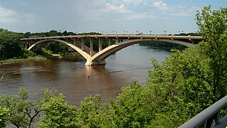 Lake Street-Marshall Bridge bridge connecting Minneapolis and Saint Paul, Minnesota