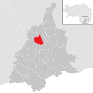 Location of the municipality of Lang (Styria) in the Leibnitz district (clickable map)