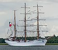 English: Cuauhtémoc during Tall Ships’ Race 2019 at Langerak, the eastern part of Limfjord, near Hals.