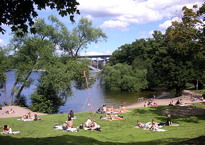 Vägbeskrivningar till Långholmsbadet med kollektivtrafik