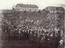 Latvians national rally in Dundaga in 1905 Latvians national rally in Dundaga in 1905.jpg