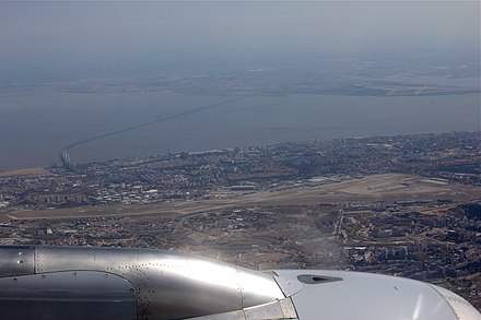As one can see when landing, the Portela Airport is basically inside the city of Lisbon and minutes from the shores of the river Tagus