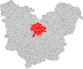 Lage der Gemeinde der Gemeinden des Pays du Neubourg