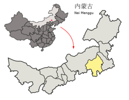 Kaart van Chifeng