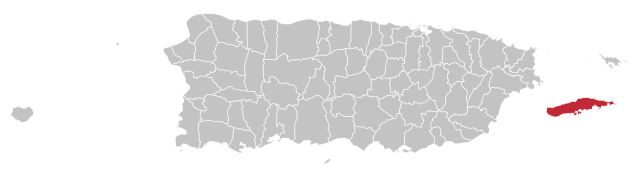 Муніципалітет В'єкес на карті Пуерто-Рико