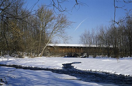 Lockington Covered Bridge winter