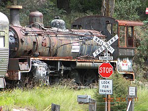 1047 loco, Queensland 4-6-4T DD17, awaiting restoration