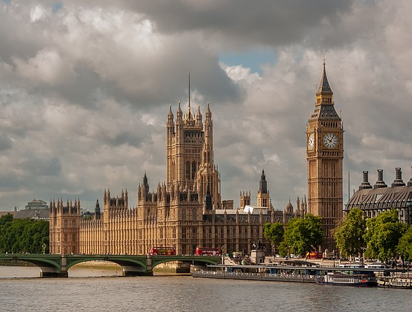 The Westminster system is named after the Palace of Westminster, the home of the UK Parliament.