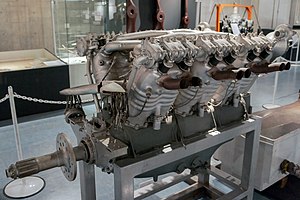 Lorraine 400hp aircraft engine front-left 2010 The Sky and Space.jpg