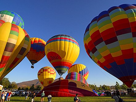 Hot air balloons, San Diego, California