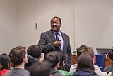 Cornell University's Lynden Archer giving a lecture in January 2020.