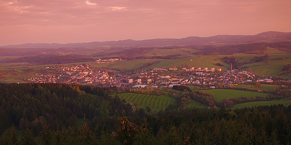 Vue générale de Valašské Klobouky.